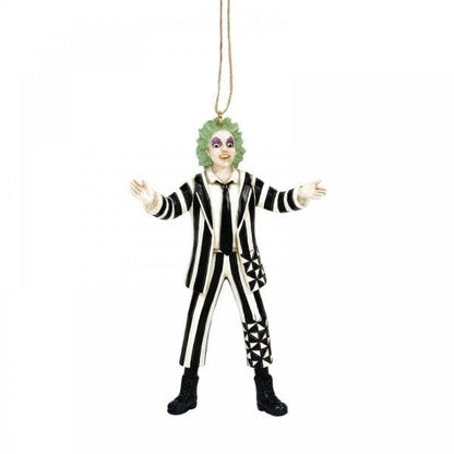 Beetlejuice By Jim Shore Classic & Sandworm Beetlejuice Hanging Ornaments Double Pack