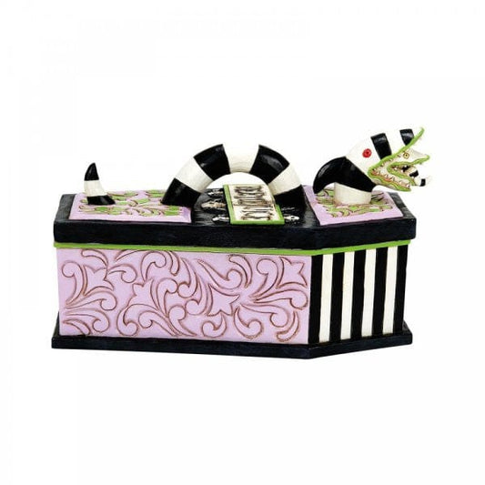 Beetlejuice By Jim Shore Sandworm Coffin Trinket Box 6016178