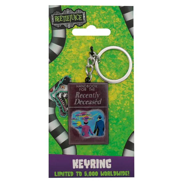 Beetlejuice Handbook of the Recently Deceased Limited Edition Keyring