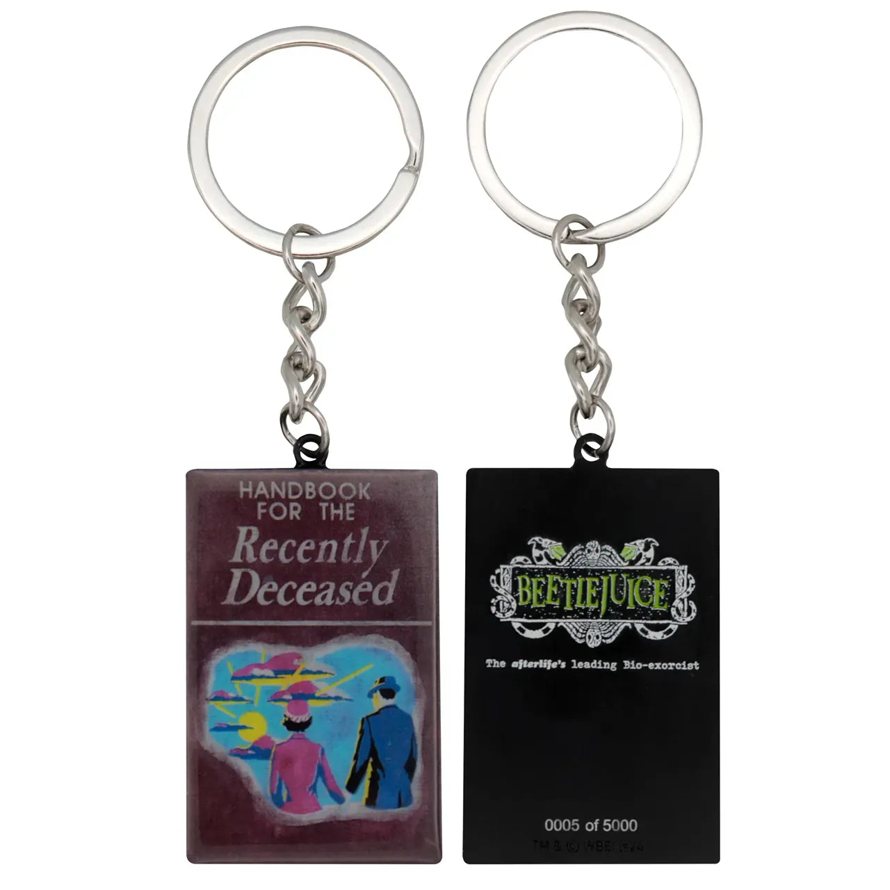Beetlejuice Handbook of the Recently Deceased Limited Edition Keyring