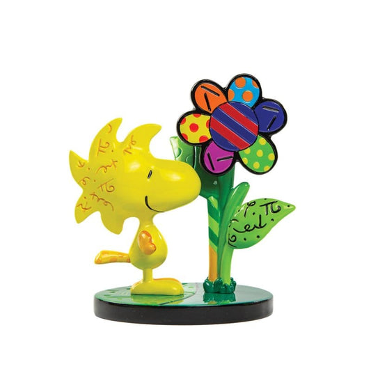 Britto Peanuts Woodstock with Flower Mini Figurine 6019030