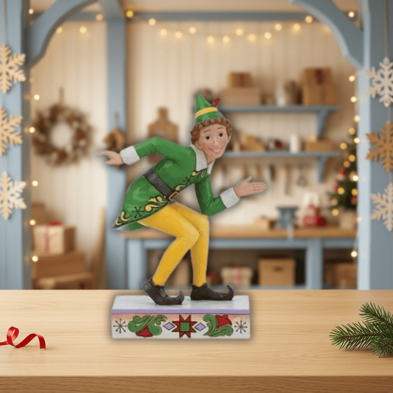 Buddy Elf Smiling is My Favourite (Crouching Pose Figurine) By Jim Shore 6013940