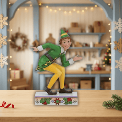 Buddy Elf Smiling is My Favourite (Crouching Pose Figurine) By Jim Shore 6013940