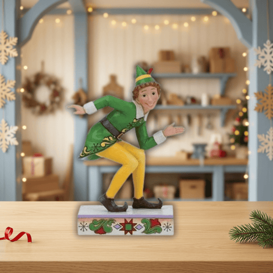 Buddy Elf Smiling is My Favourite (Crouching Pose Figurine) By Jim Shore 6013940