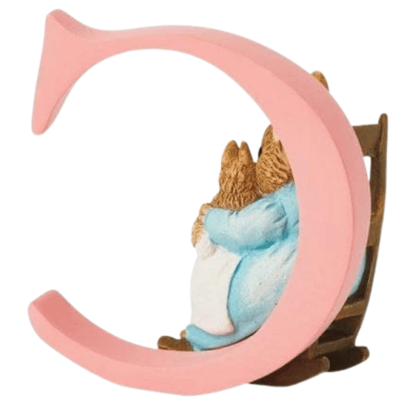 "C" Mrs. Rabbit and Bunnies Beatrix Potter Alphabet Letter