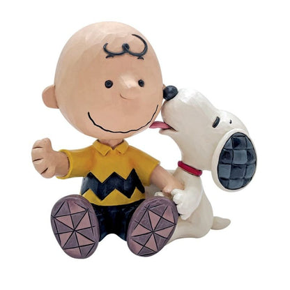 Charlie Brown with Snoopy Figurine Peanuts By Jim Shore