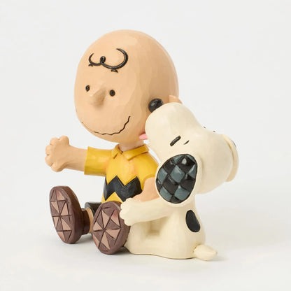 Charlie Brown with Snoopy Figurine Peanuts By Jim Shore