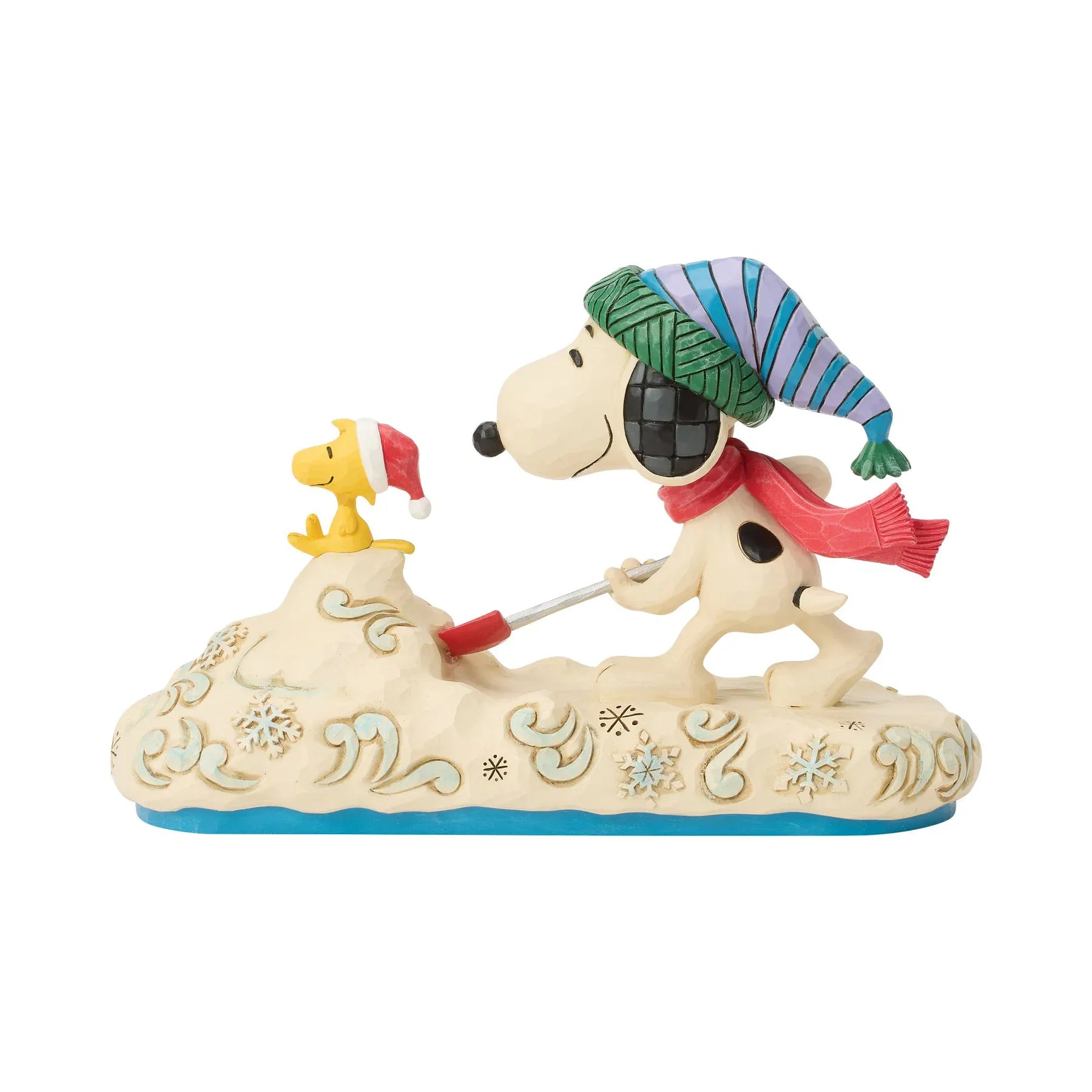 Clearing the Way for Christmas Snoopy Shovelling Snow with Woodstock Figurine Peanuts By Jim Shore 6018680