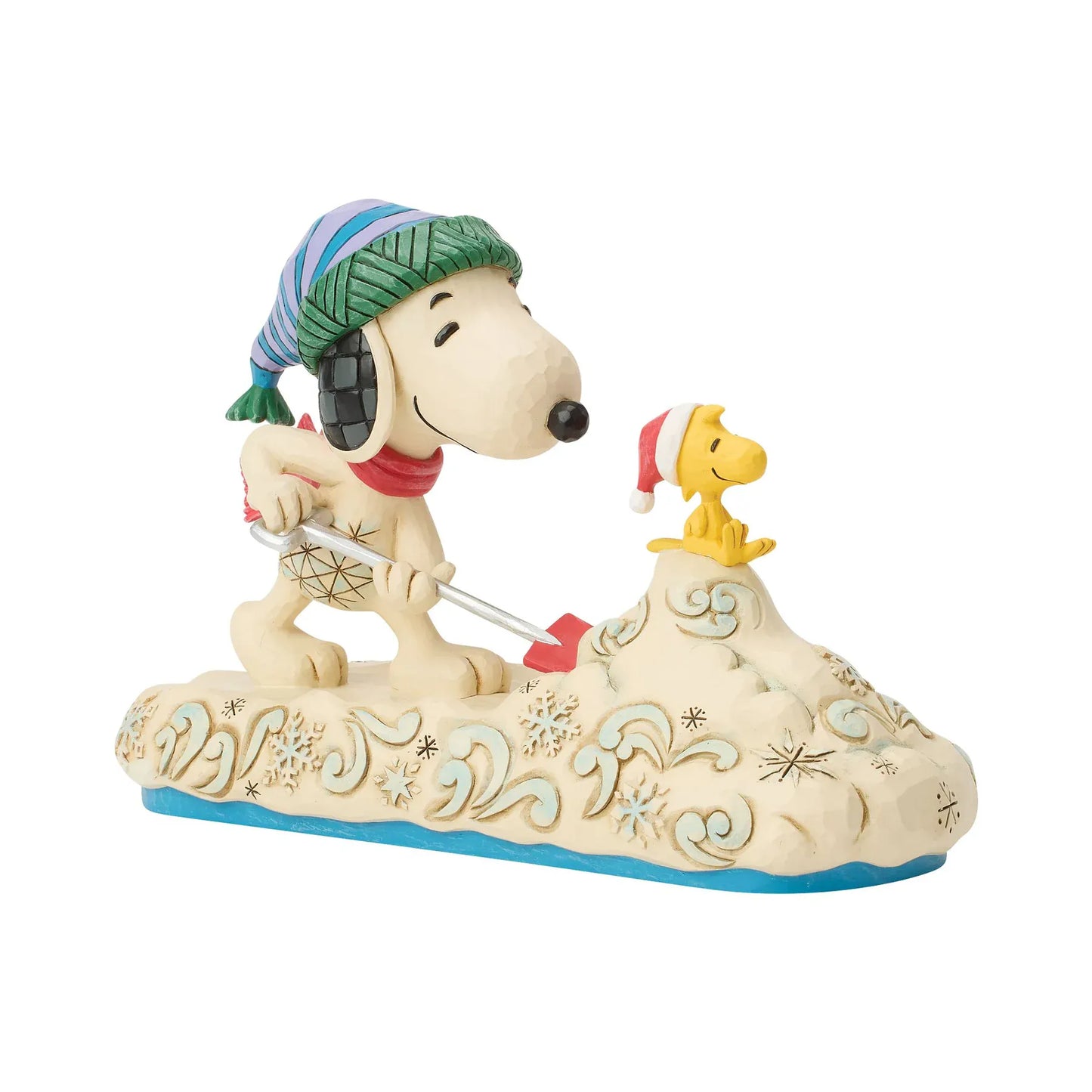 Clearing the Way for Christmas Snoopy Shovelling Snow with Woodstock Figurine Peanuts By Jim Shore 6018680