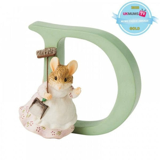 "D" Hunca Munca Sweeping Beatrix Potter Alphabet Letter