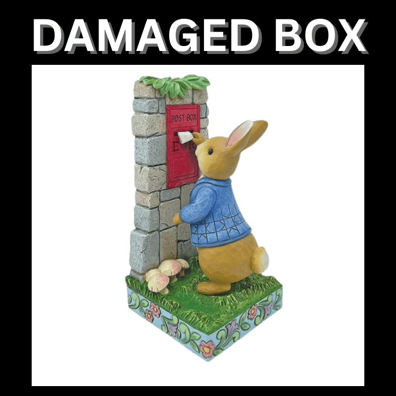 DAMAGED BOX - Beatrix Potter Peter Rabbit Peter Rabbit Posting Letters Figurine By Jim Shore