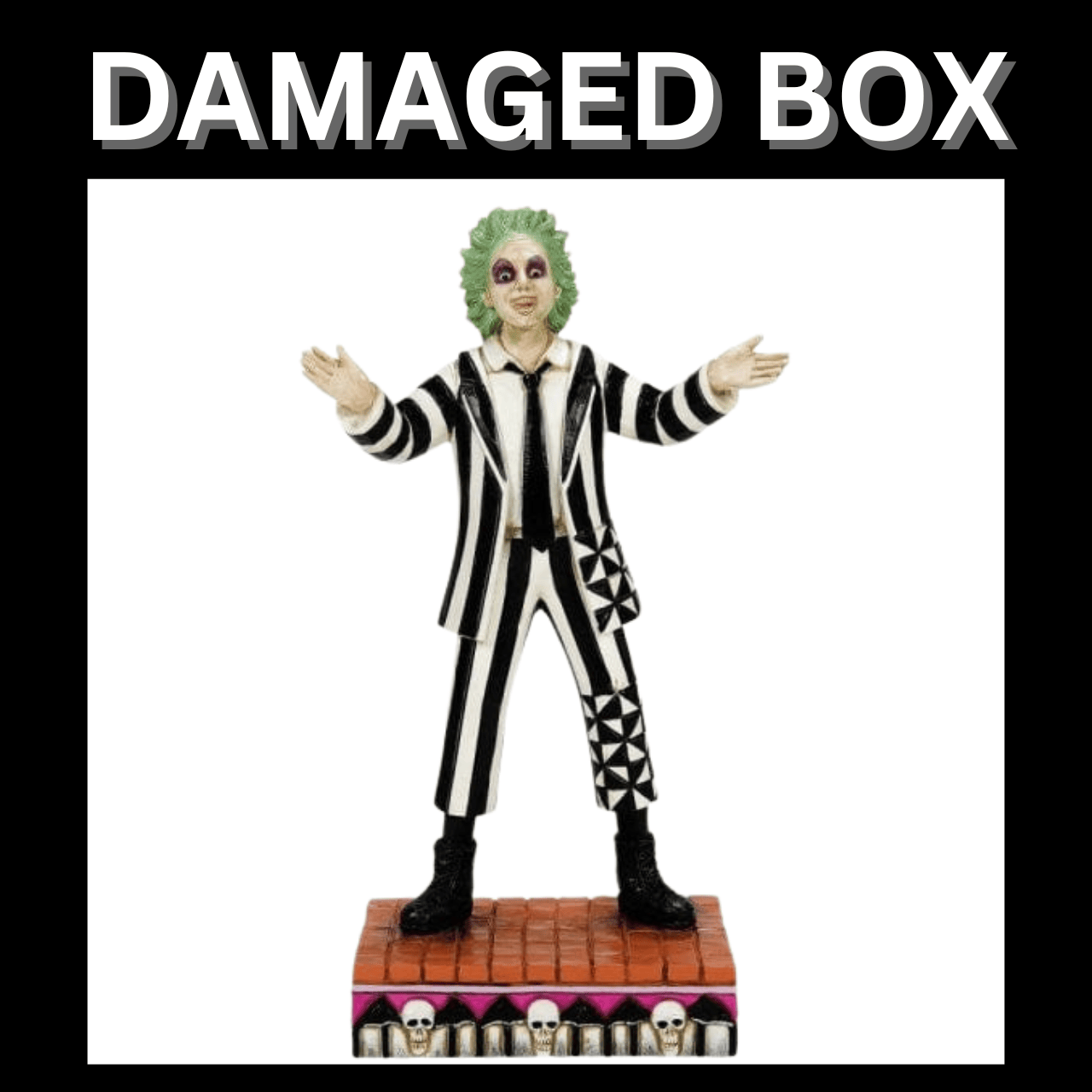 DAMAGED BOX - Beetlejuice By Jim Shore Classic Beetlejuice Figurine