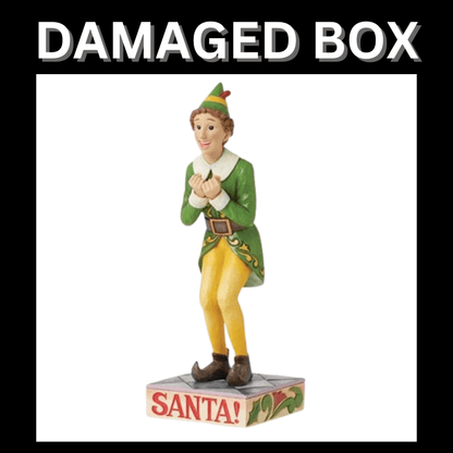 DAMAGED BOX - Buddy Elf Excited Figurine By Jim Shore