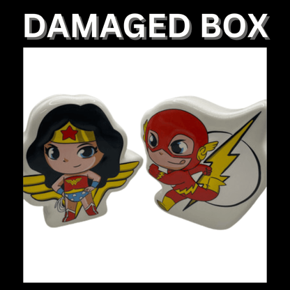 DAMAGED BOX - DC Super Heroes 'Wonder Woman' and 'The Flash' Double Pack Money Banks