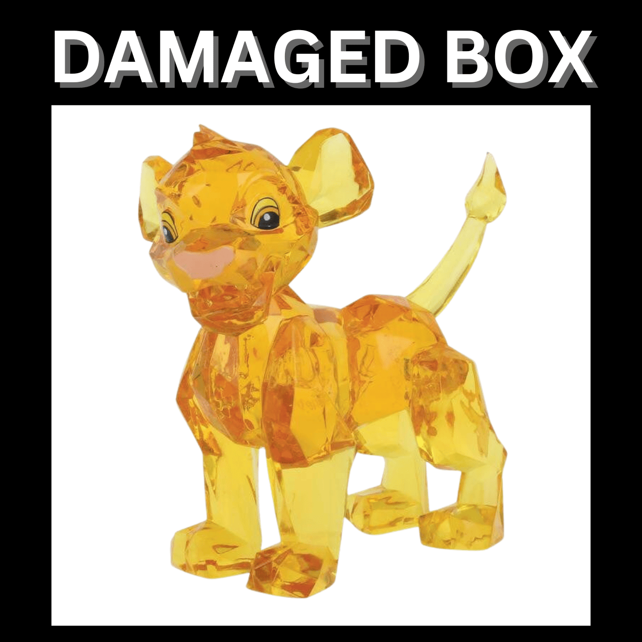 DAMAGED BOX - Disney Facets Simba Figurine
