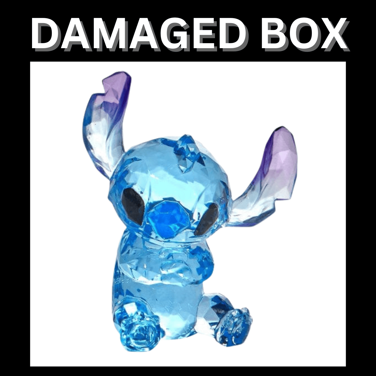 DAMAGED BOX - Disney Facets Stitch Figurine