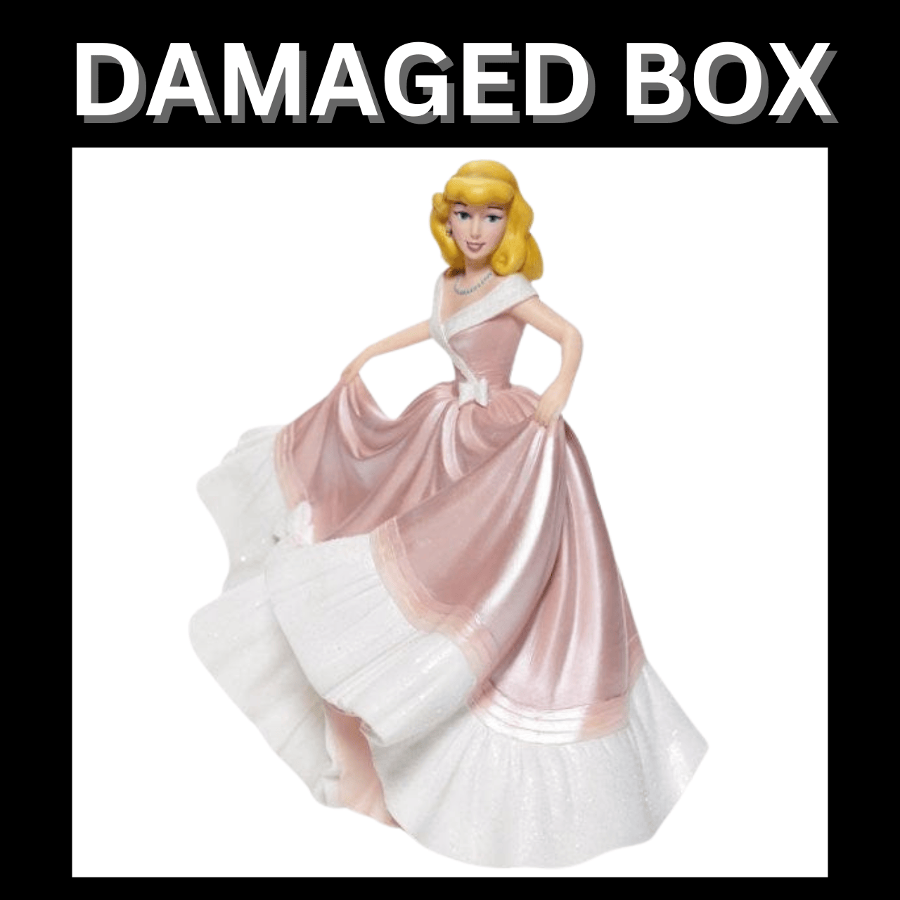 DAMAGED BOX - Disney Showcase Cinderella in Pink Dress Couture de Force Figurine