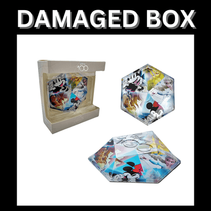 DAMAGED BOX - Disney Showcase Facets 100 Years Of Wonder Paper Weight