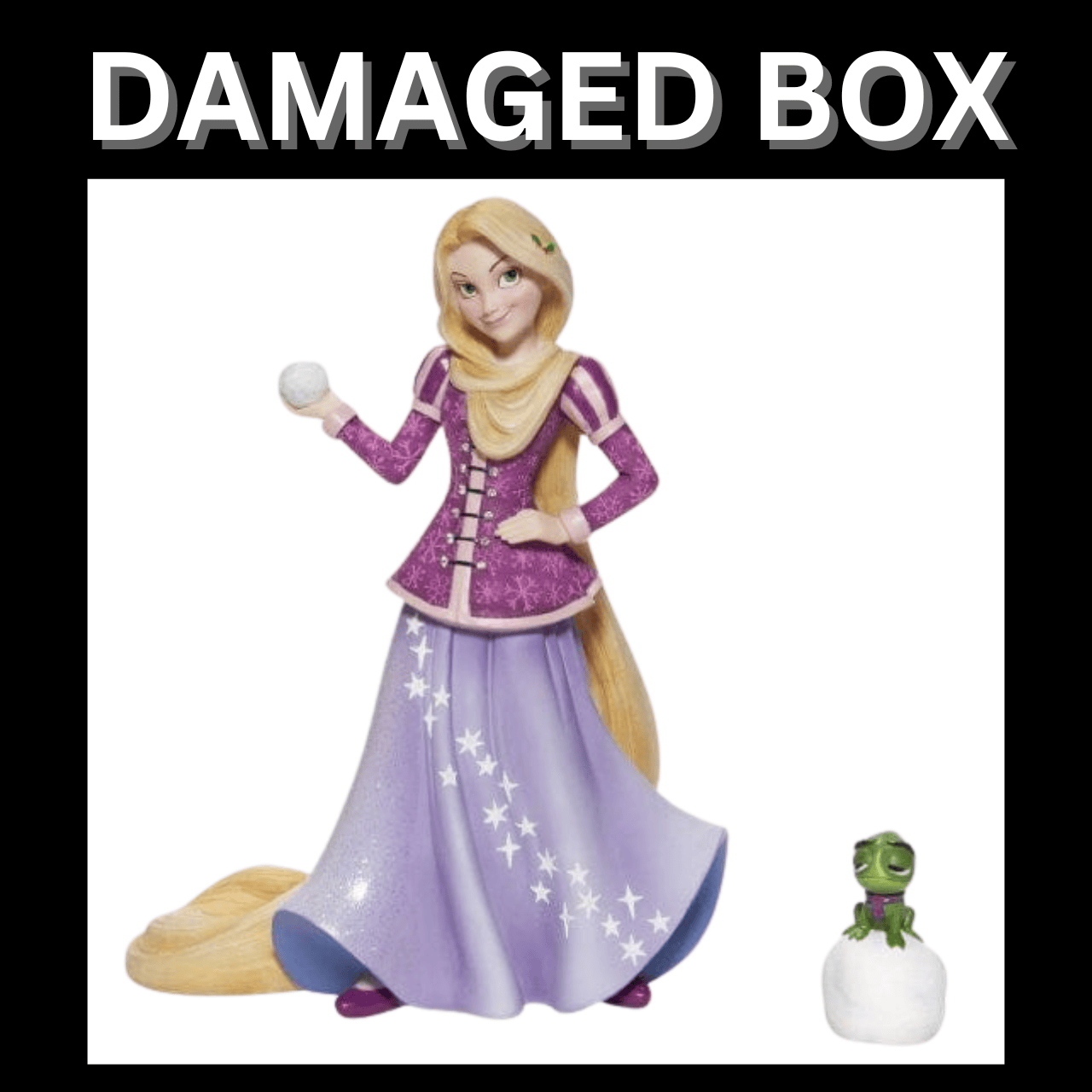 DAMAGED BOX - Disney Showcase Holiday Rapunzel & Pascal Figurine