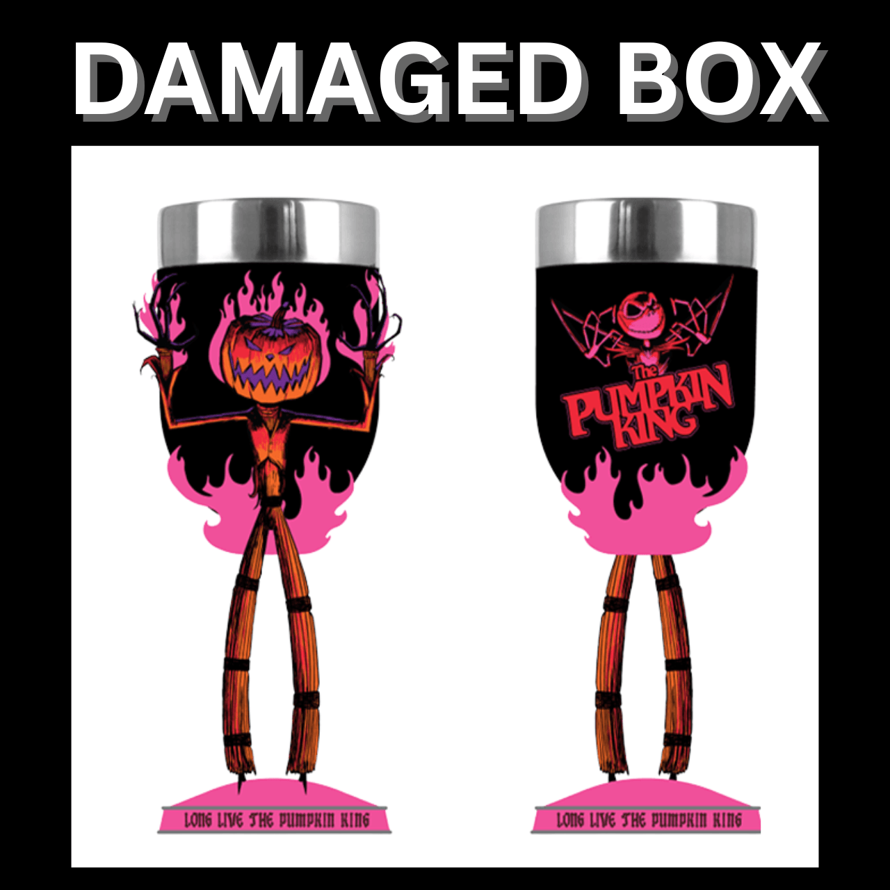 DAMAGED BOX - Disney Showcase The Pumpkin King NBC Decorative Goblet