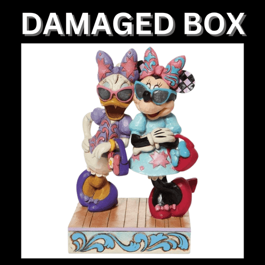 DAMAGED BOX - Disney Traditions Fashionista Minnie and Daisy Figurine