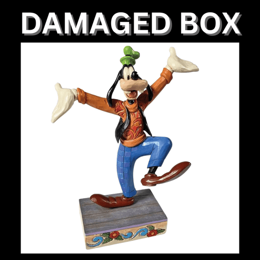 DAMAGED BOX - Disney Traditions Goofy Celebration Figurine By Jim Shore 6010091