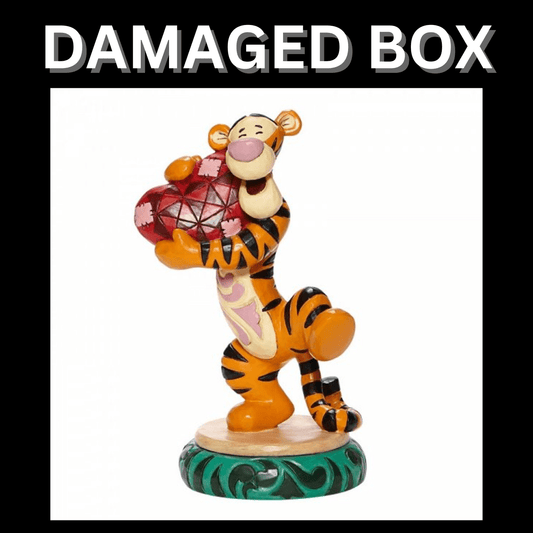 DAMAGED BOX - Disney Traditions Heartfelt Hug - Tigger Holding Heart Figurine