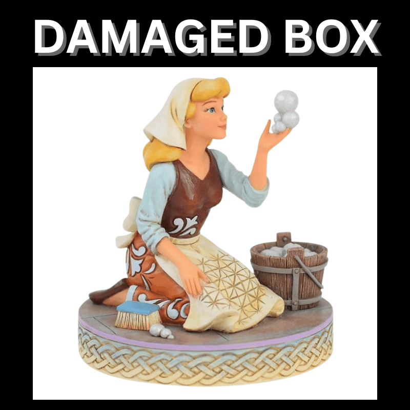 DAMAGED BOX - Disney Traditions Hope in Every Bubble Cinderella Bubbles Figurine By Jim Shore