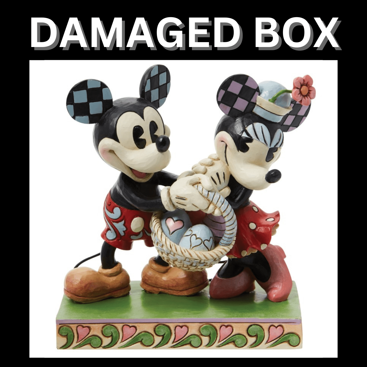 DAMAGED BOX - Disney Traditions Mickey and Minnie Easter Figurine 6014317