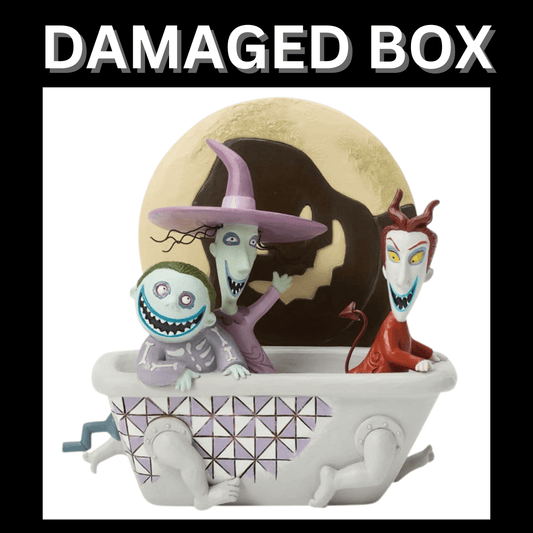 DAMAGED BOX - Disney Traditions Mischief Makers (Lock, Shock and Barrel with Oogie) Figurine By Jim Shore