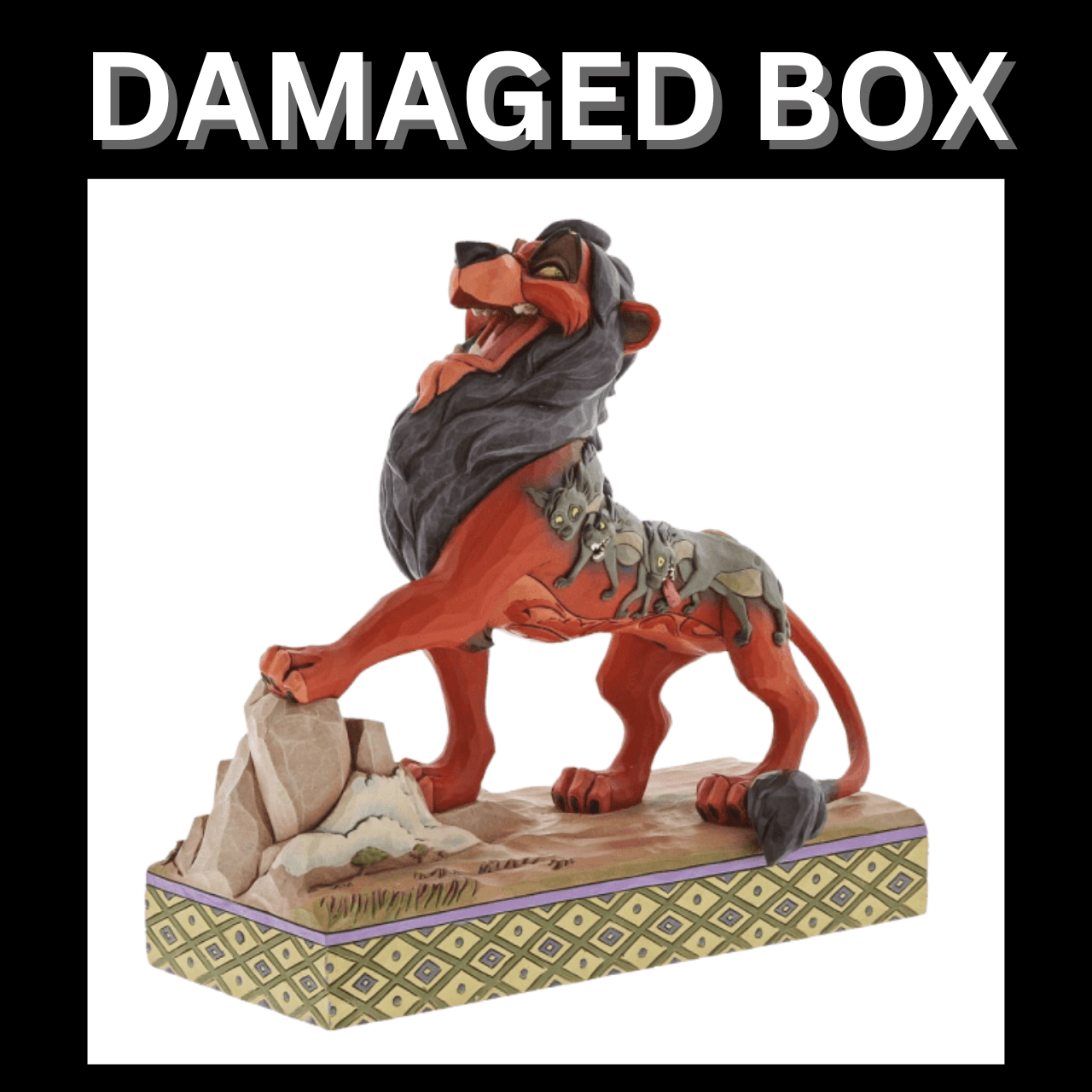 DAMAGED BOX - Disney Traditions Preening Predator - Scar Figurine