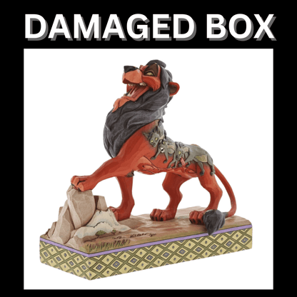 DAMAGED BOX - Disney Traditions Preening Predator - Scar Figurine