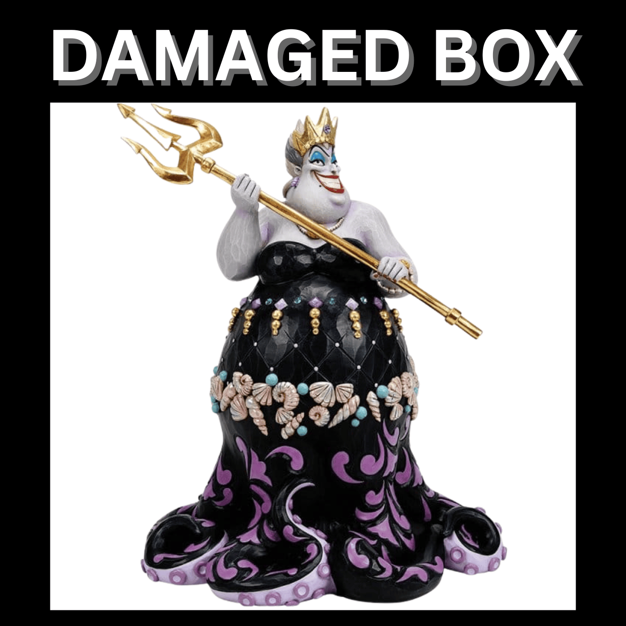 DAMAGED BOX - Disney Traditions Queen of the Seven Seas (Ursula Deluxe) Figurine by Jim Shore