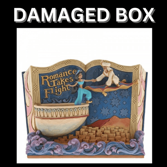 DAMAGED BOX - Disney Traditions Romance Takes Flight - Storybook Aladdin Figurine