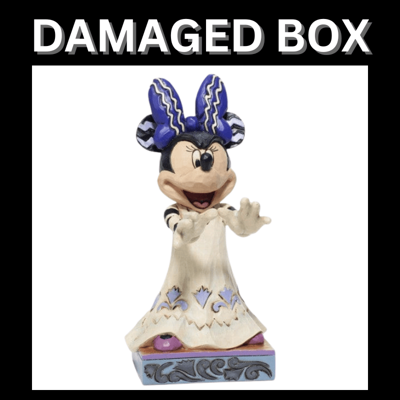 DAMAGED BOX - Disney Traditions Scream Queen - Halloween Minnie Mouse Figurine