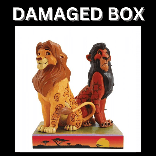 DAMAGED BOX - Disney Traditions Simba And Scar Figurine by Jim Shore