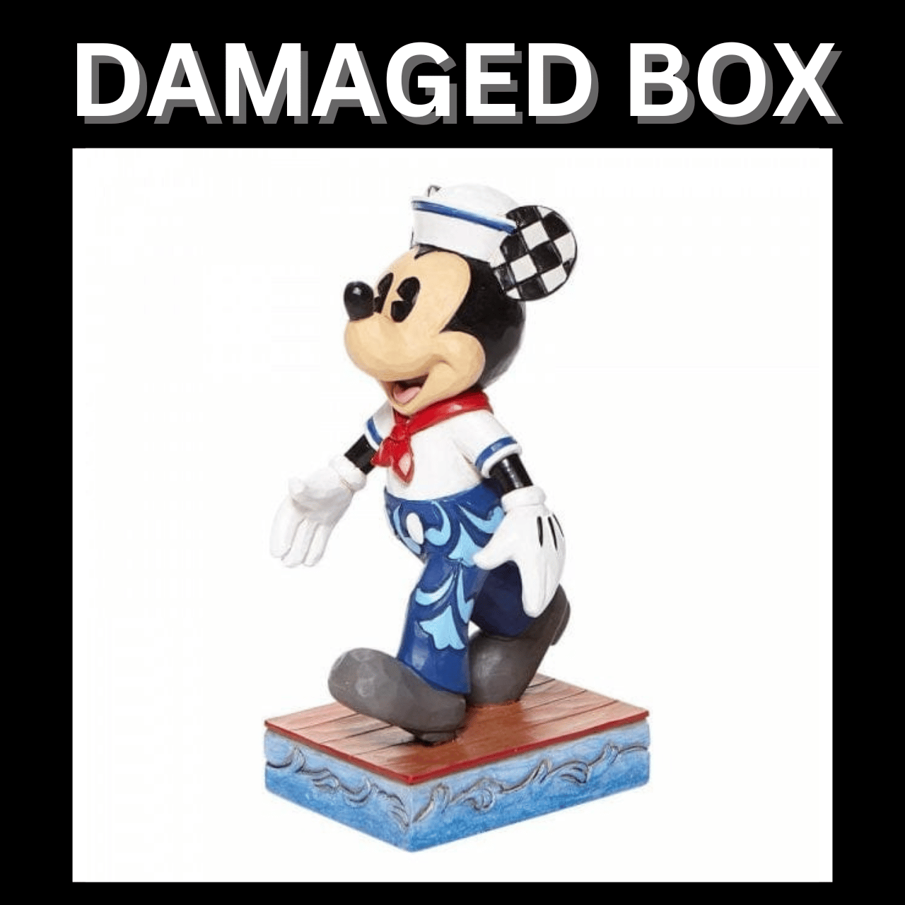 DAMAGED BOX - Disney Traditions Snazzy Sailor Mickey Mouse Figurine
