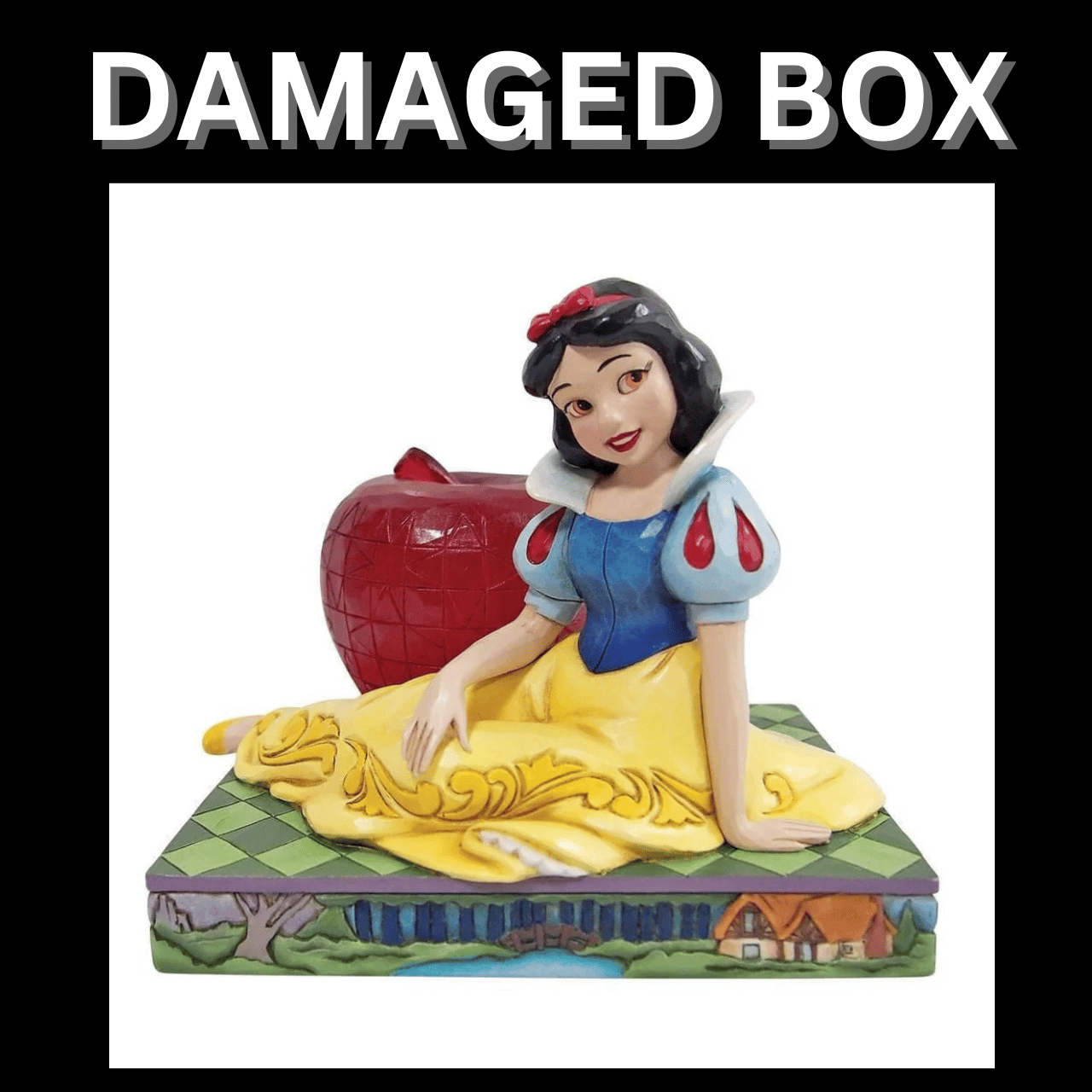 DAMAGED BOX - Disney Traditions Snow White with Apple Figurine By Jim Shore