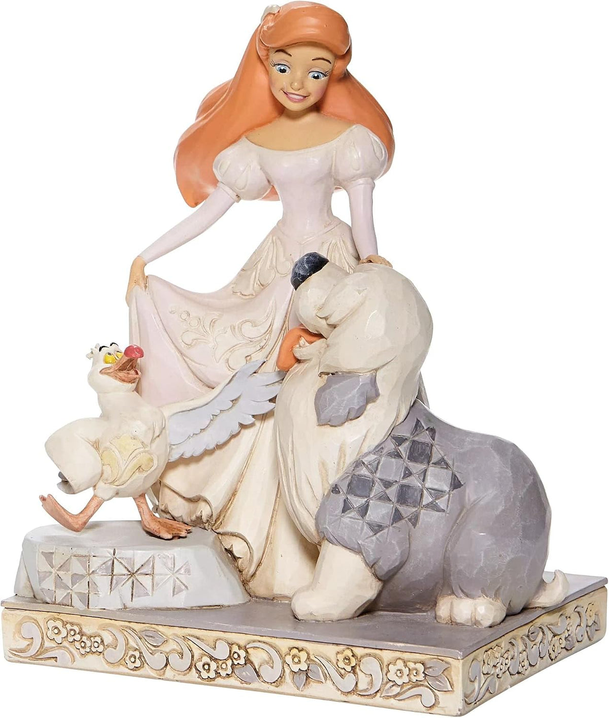 DAMAGED BOX - Disney Traditions Spirited Siren - White Woodland Ariel Figurine