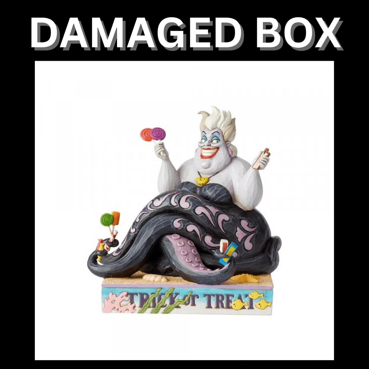 DAMAGED BOX - Disney Traditions Trick or Treat - Ursula Figurine