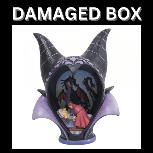 DAMAGED BOX - Disney Traditions True Love's Kiss - Maleficent Diorama Headdress Figurine
