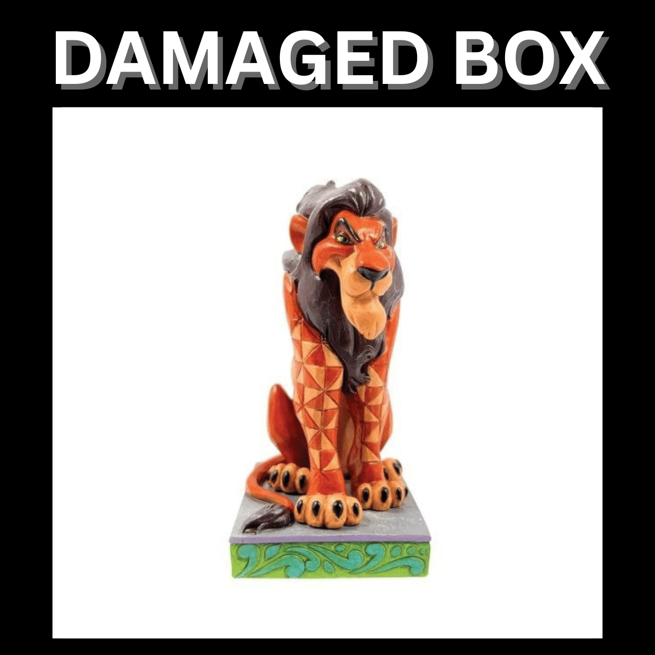 DAMAGED BOX - Disney Traditions "Unfit Ruler" Scar Personality Pose Figurine