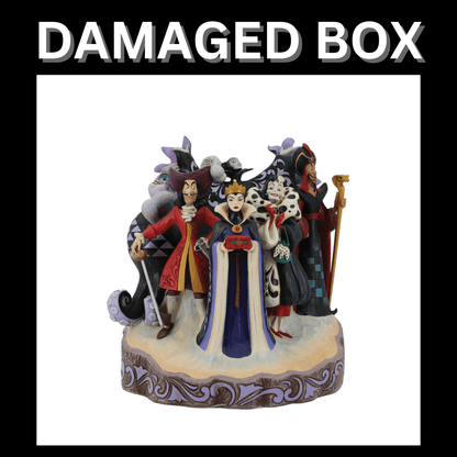 DAMAGED BOX - Disney Traditions Villains Carved by Heart By Jim Shore
