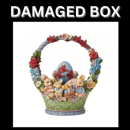 DAMAGED BOX - Easter Cheer Found Here! 17th Annual Easter Basket Heartwood Creek by Jim Shore