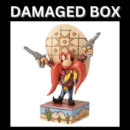 DAMAGED BOX - Looney Tunes Cantankerous Cowboy (Yosemite Sam) Figurine By Jim Shore