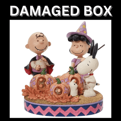 DAMAGED BOX - Peanuts Gang Halloween Figurine By Jim Shore