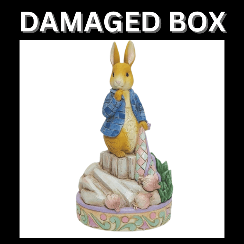 DAMAGED BOX - Peter Rabbit with Onions Figurine By Jim Shore