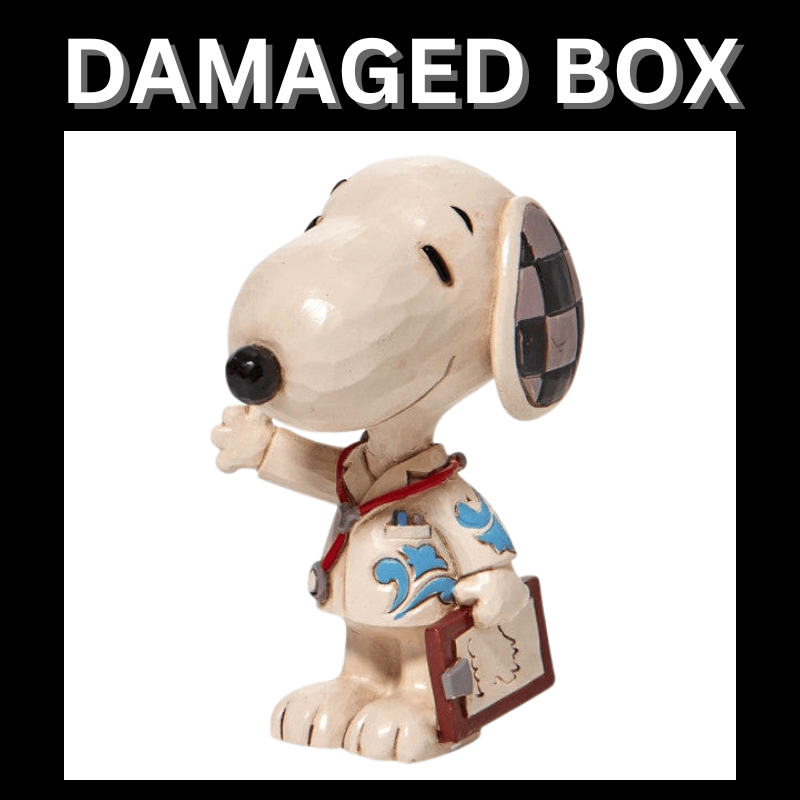 DAMAGED BOX - Snoopy Doctor Mini Figurine By Jim Shore