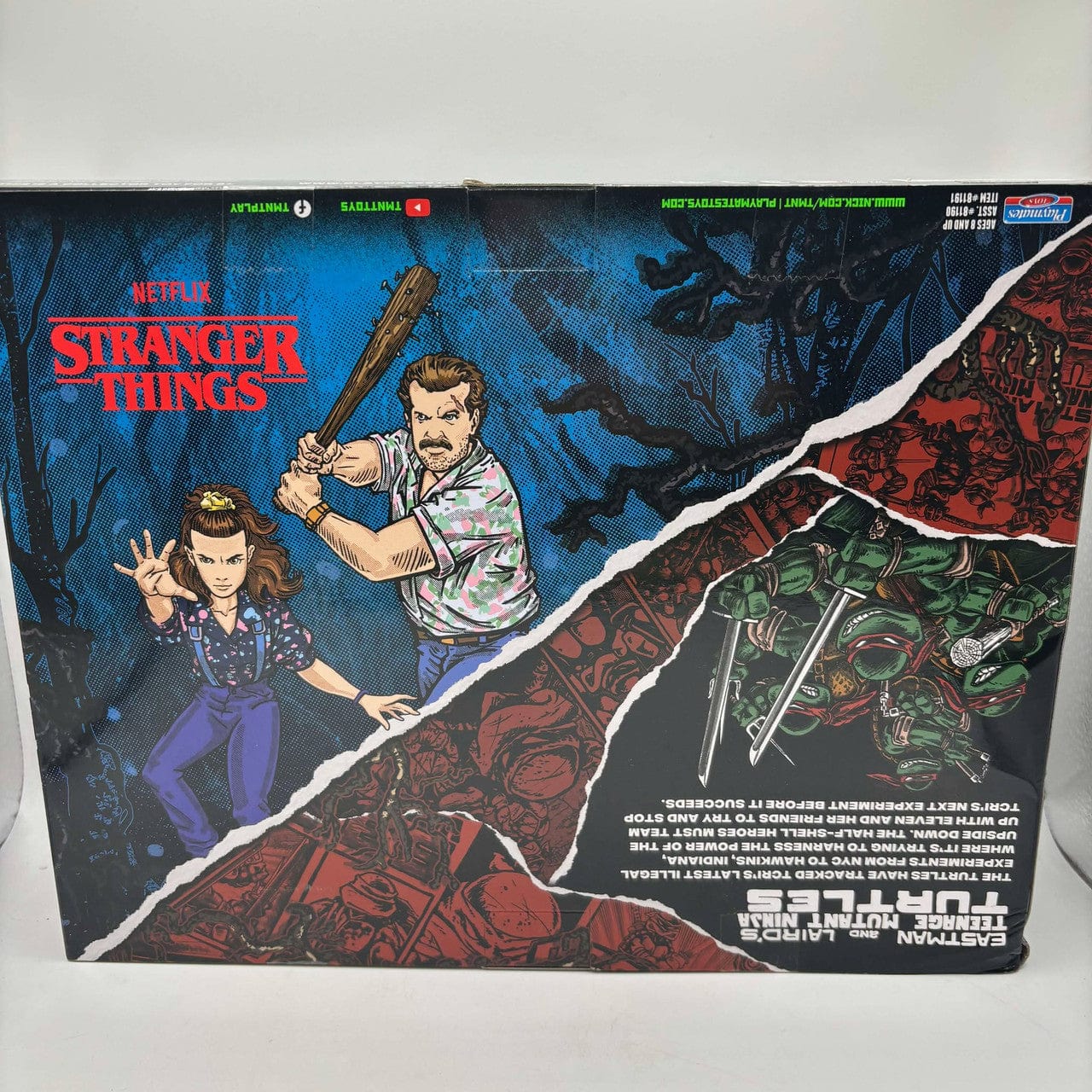DAMAGED BOX - Teenage Mutant Ninja Turtles X Stranger Things Leonardo Vs Eleven