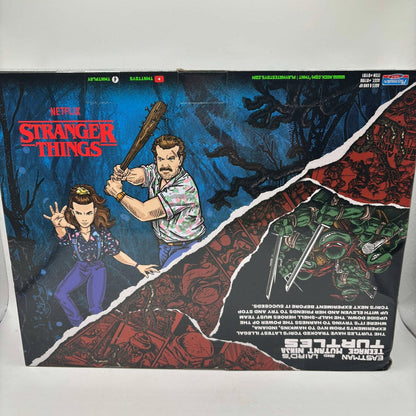 DAMAGED BOX - Teenage Mutant Ninja Turtles X Stranger Things Leonardo Vs Eleven